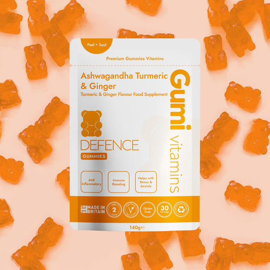 Ashwagandha,turmeric & ginger vegan gummies