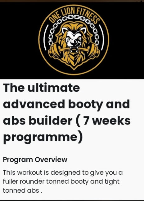 BOOTY & ABS 7 WEEK TRAINING PROGRAMME