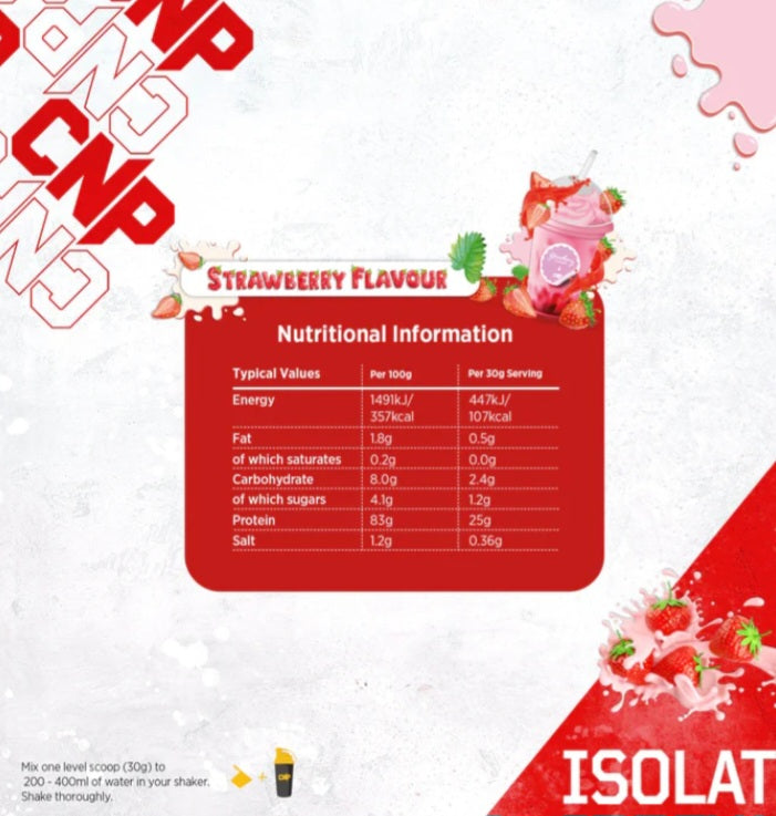 Cpn whey isolate 1.8 kg.  6 different delicious flavours to choose from