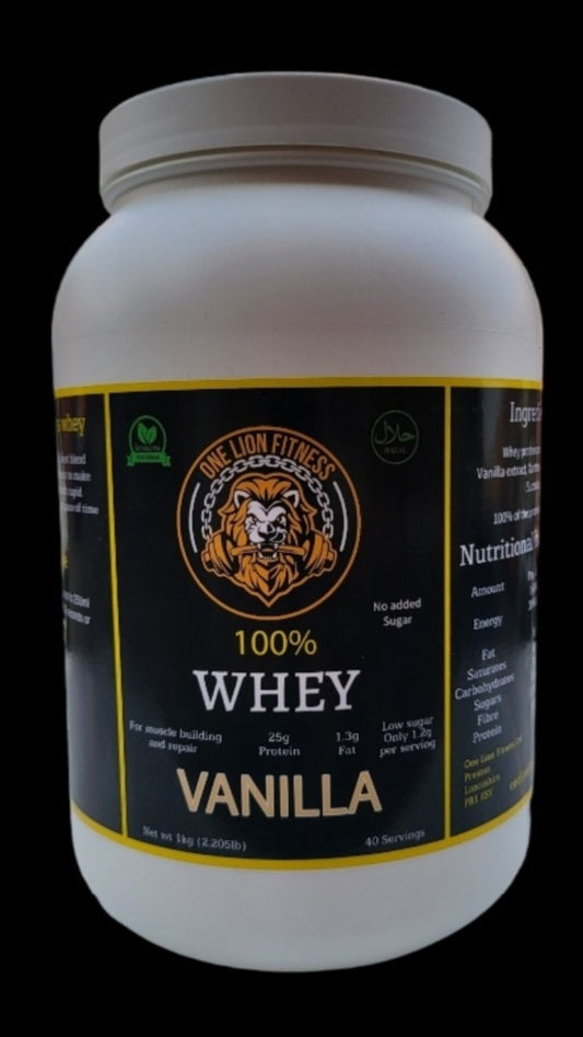 100% whey protein vanilla 1kg